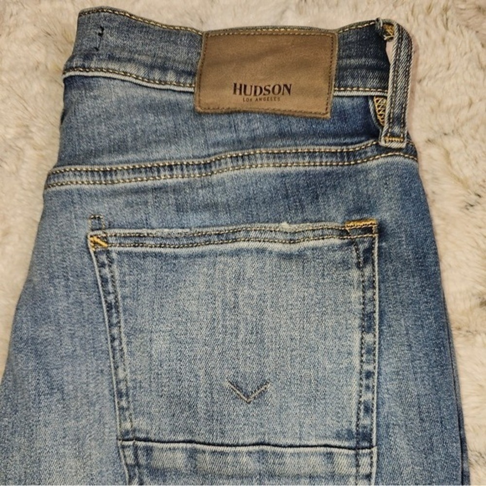 Mens Small Hudson Jeans Mens Zach Skinny Size 29 Medium and Light Wash - Picture 12 of 13